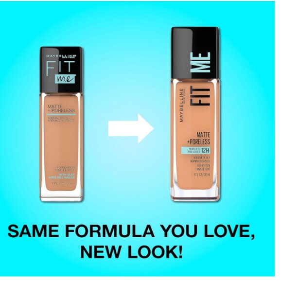 Maybelline Fit Me Matte + Poreless Liquid Oil-Free Foundation Makeup, Warm Nude, - Picture 6 of 6